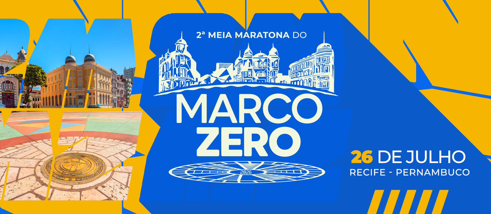 Banner principal da Meia Maratona do Marco Zero